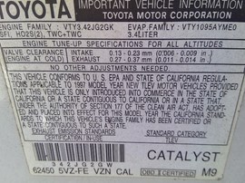 1997 TOYOTA 4RUNNER, SR5, 3.4L, MT, 2WD,  Z25077